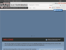 Tablet Screenshot of garelectroforming.com